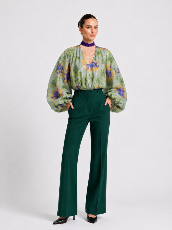Evening Bloom (Square Neck Top)